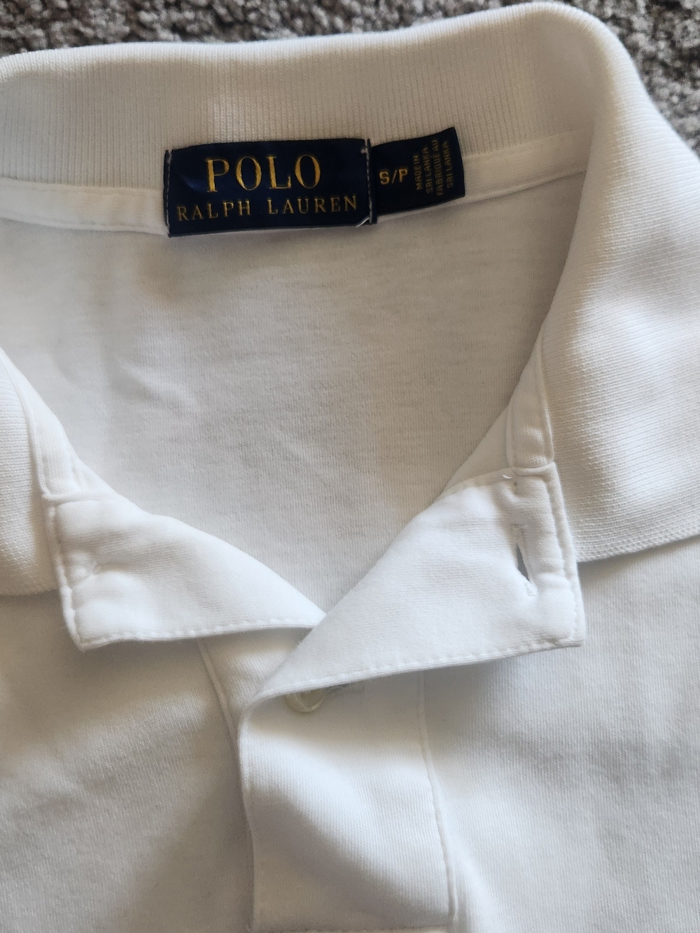 Polo by Ralph Lauren White Polo with Navy Pony Logo - Picture 2 of 3